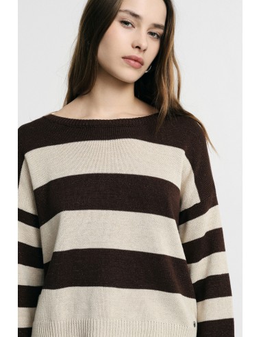 Maglione Girocollo A Righe Con Maniche Lunghe Please - Vestiti Firm...