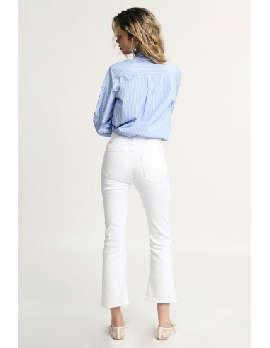 Jeans Flare Cinco Bolsos Cintura Alta Please