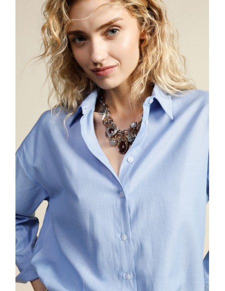 Camicia Ampia Con Colletto Classico E Maniche 3/4 Dixie - Vestiti F...