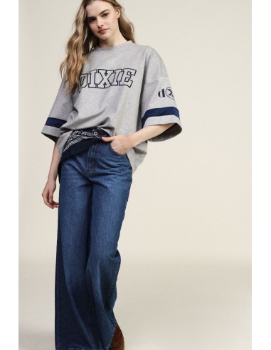 Jeans de perna larga com cinto Dixie