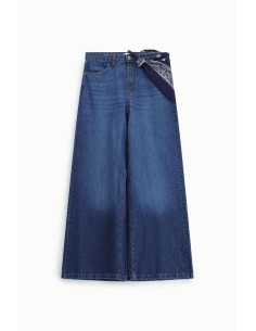 Jeans de perna larga com cinto Dixie 2