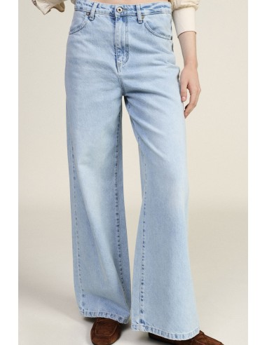 Jeans de perna larga cinco bolsos cintura regular Dixie