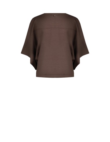 Sweatshirt oversize curta em mistura de viscose Rinascimento