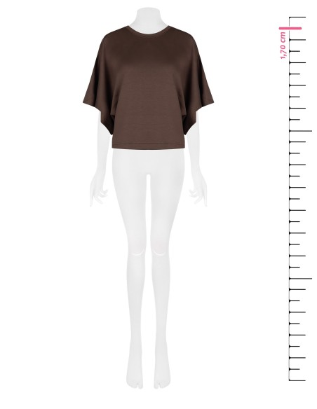 Sweat oversize curto em mistura de viscose Rinascimento