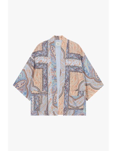 Casaco-Camisa Estampa Paisley Manga Ampla Dixie