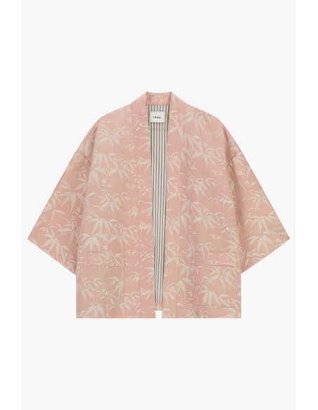 Casaco-camisa estampado oversize com bolsos frontais Dixie