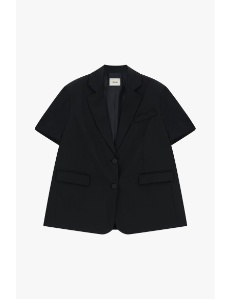 Blazer de manga curta com bolsos de vivo Dixie