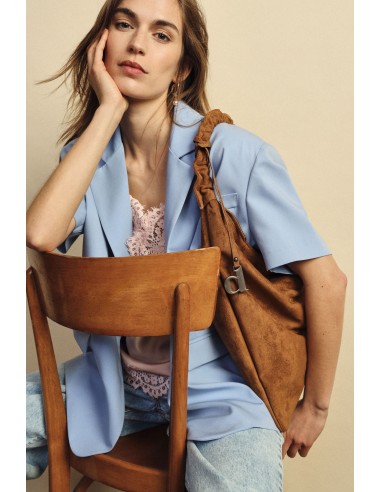 Blazer Mangas Curtas com Bolsos Embutidos Dixie