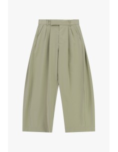 Calças Palazzo Cropped Cintura Alta Com Pences Dixie 2