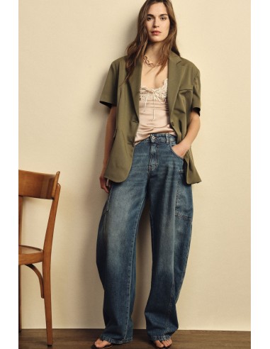 Jeans Balloon com Bolsos Laterais Amplos Dixie