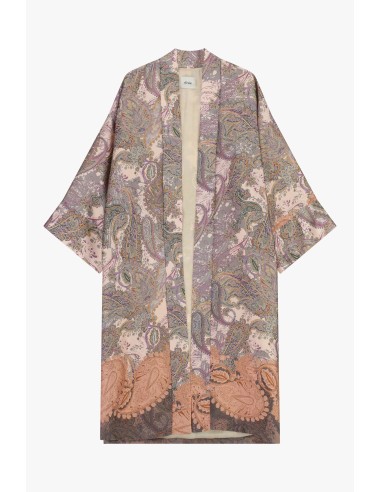 Casaco Duster Estampa Paisley Manga Ampla Dixie