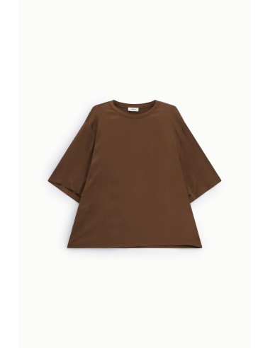 T-Shirt Ampla Com Mangas Curtas E Decote Redondo Dixie