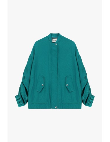 Bomber Oversize com Bolsos e Fecho de Pressão Dixie