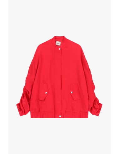 Bomber Oversize com Bolsos e Fecho de Pressão Dixie