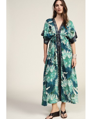 Vestido Longo Com Estampa Floral Cativante Dixie