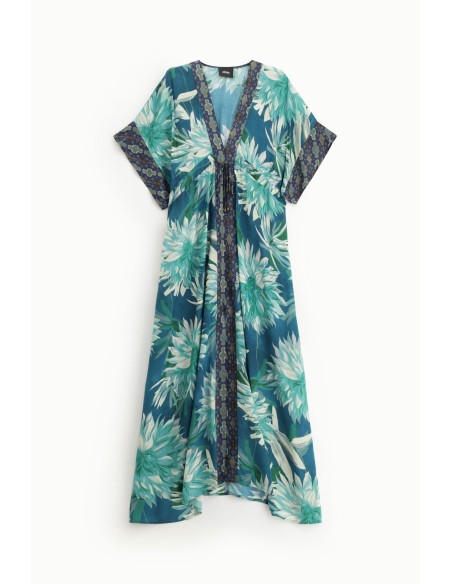 Vestido Longo com Estampa Floral Cativante Dixie