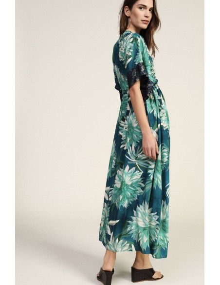 Abito Lungo Con Stampa Floreale Accattivante Dixie - Vestiti Firmat...