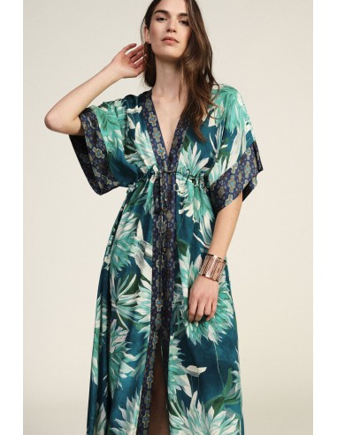 Vestido Longo com Estampa Floral Cativante Dixie