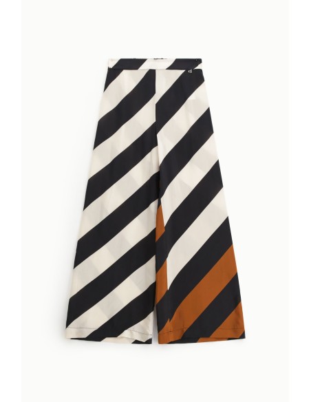 Pantaloni Palazzo A Righe Diagonali Dixie - Vestiti Firmati Life Sm...