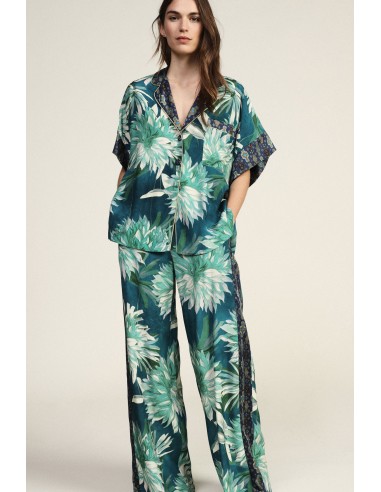 Pantaloni Palazzo Con Fiori Ampi Dixie - Vestiti Firmati Life Smiles