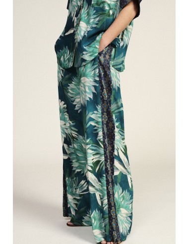 Pantaloni Palazzo Con Fiori Ampi Dixie - Vestiti Firmati Life Smiles