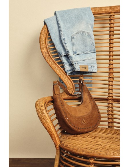 Mala Hobo Com Detalhes Metálicos Dixie