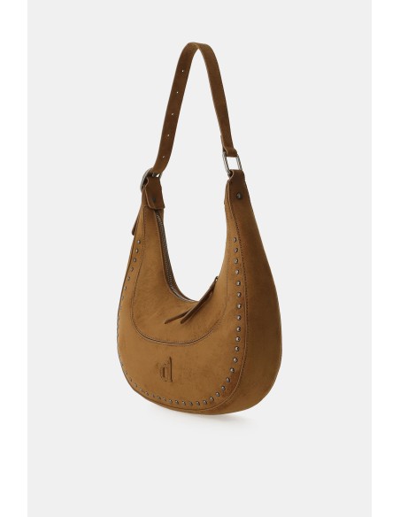 Mala Hobo com Detalhes Metálicos Dixie