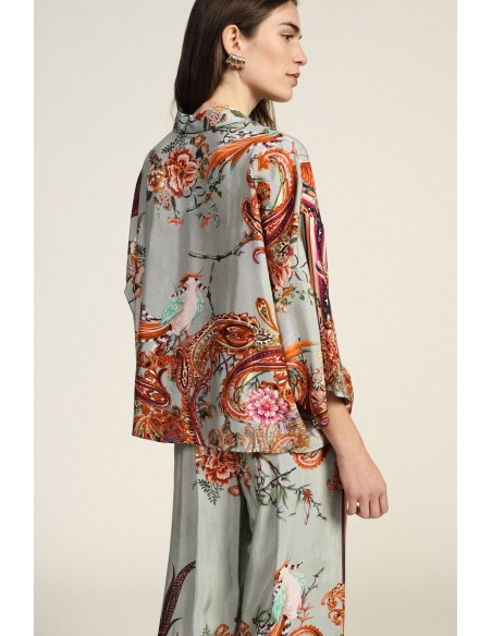 Camisa com estampado floral e de corte amplo Dixie
