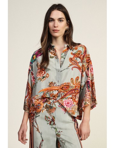 Camisa com estampa floral e corte amplo Dixie