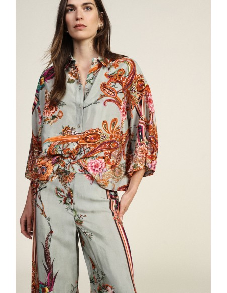 Camisa com estampado floral e corte amplo Dixie