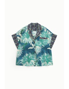Camisa com motivo floral e bolso Dixie 2