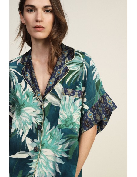 Camicia Con Motivo Floreale E Tasca Dixie - Vestiti Firmati Life Sm...