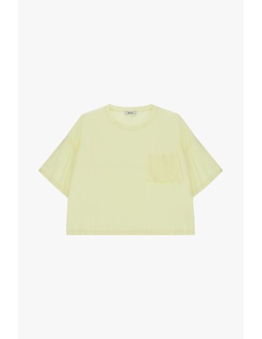 T-shirt com bolso bordado e corte boxy Dixie