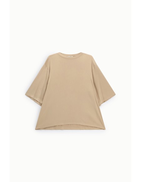 T-Shirt Ampla Com Mangas Curtas E Gola Redonda Dixie