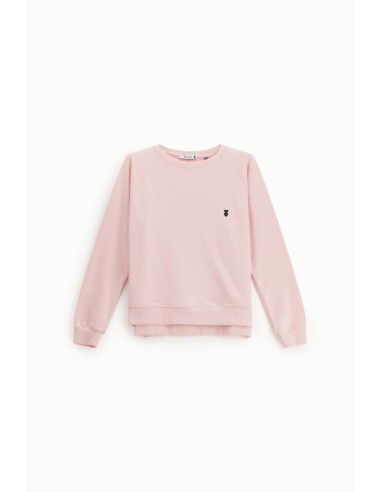 Sweatshirt de gola redonda com detalhe de coração bordado Please