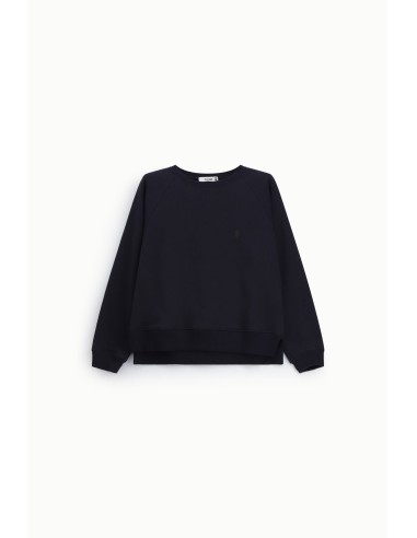 Sweatshirt de gola redonda com detalhe de coração bordado Please
