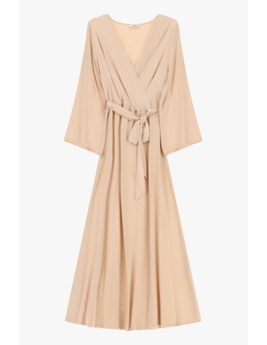 Vestido Midi Cruzado com Cinto na Cintura Dixie