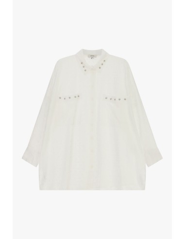 Camisa com folhos nas mangas e laço Dixie