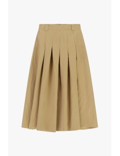 Saia plissada midi com passantes na cintura Dixie 2