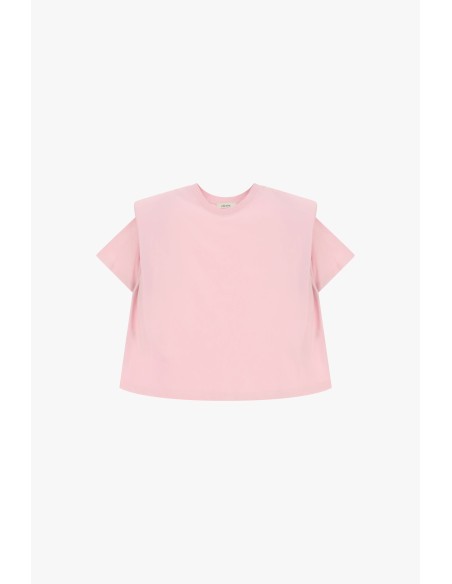 T-Shirt com ombros estruturados e corte quadrado Dixie