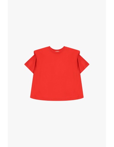 T-shirt com ombros estruturados e corte quadrado Dixie