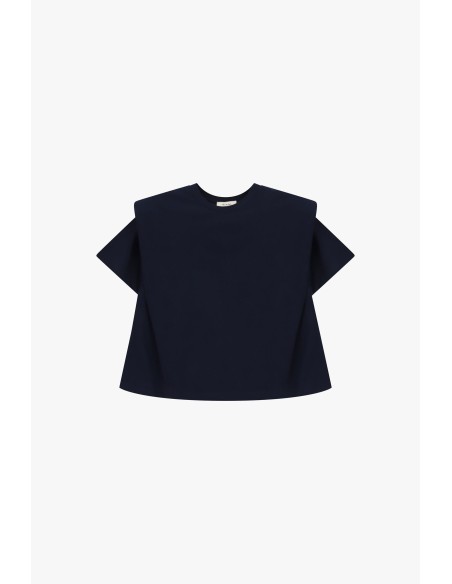 T-shirt com ombros estruturados e corte quadrado Dixie