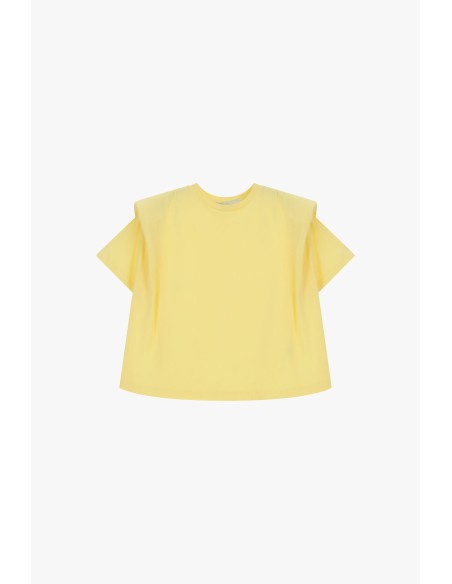 T-shirt com ombros estruturados e corte quadrado Dixie