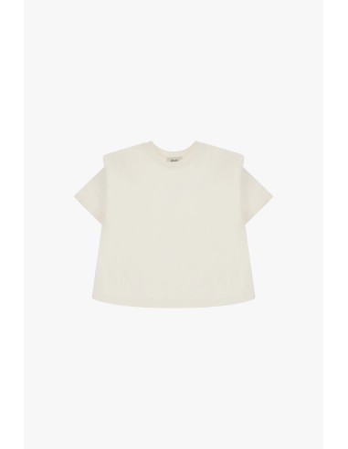 T-shirt com ombros estruturados e corte quadrado Dixie