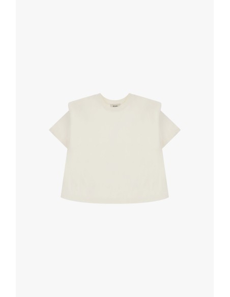 T-shirt com ombros estruturados e corte quadrado Dixie