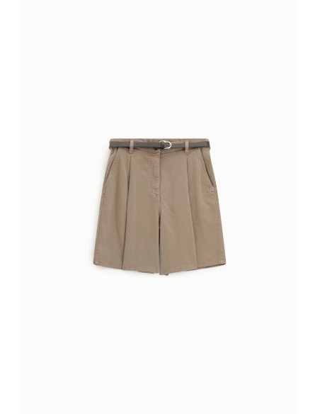 Shorts Regular-Fit com pinças e cós Please