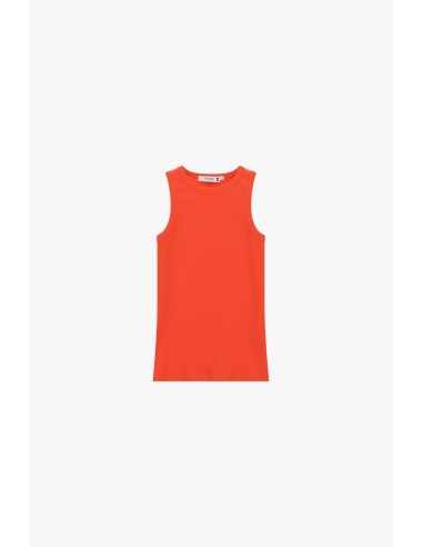 Top decote redondo sem mangas corte regular Please