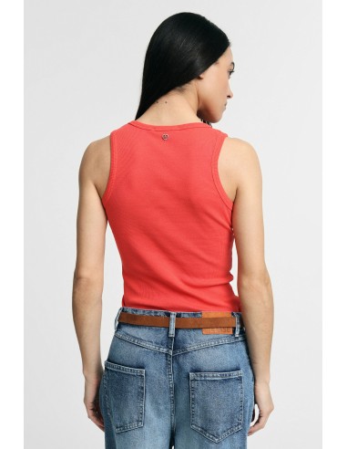 Top gola redonda sem mangas corte regular Please