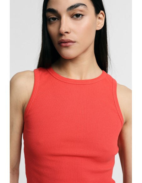 Top Gola Redonda Sem Mangas Corte Regular Please