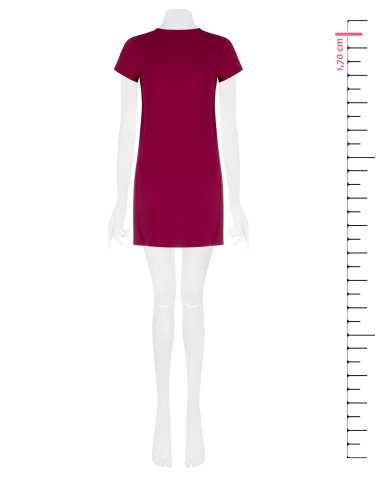 Vestido Curto em Scuba Crepe com Bolsos Rinascimento